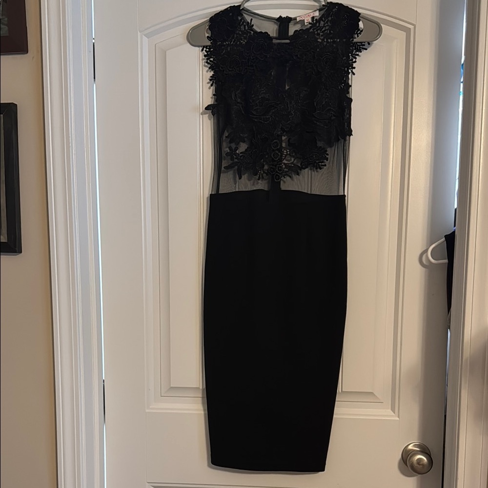 Elegant Black Lace Dress